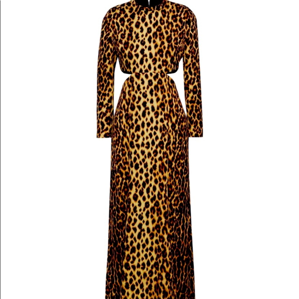 NWT ALC long sleeve long dress with cutouts
